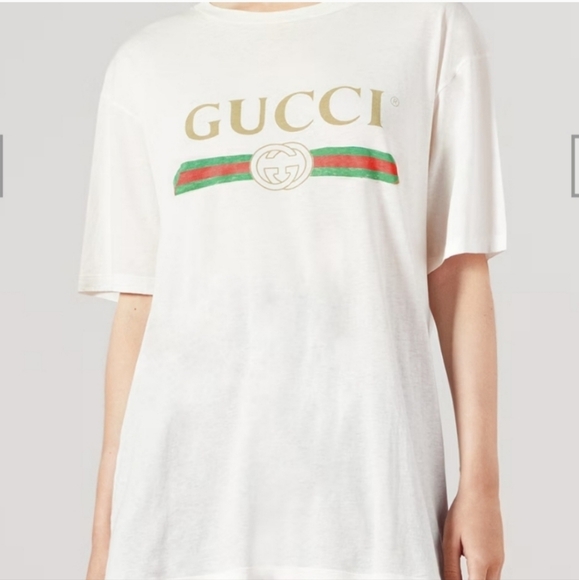 Authentic Gucci Oversized Weathered T-Shirt - Picture 7 of 11